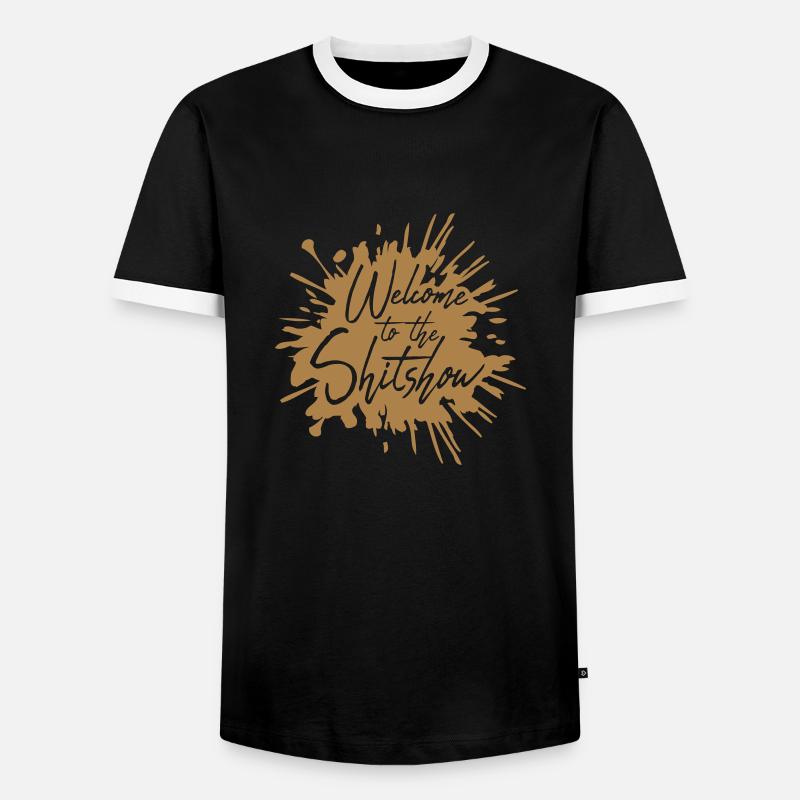 Ekelige Scheiße Shitshow - Männer Kontrast-T-Shirt - Schwarz/Weiß