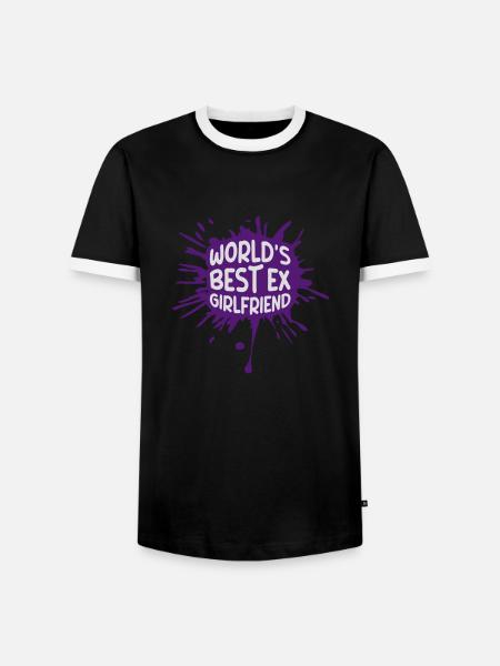 World's Best Ex Girlfriend - Men's Ringer Shirt - black/white