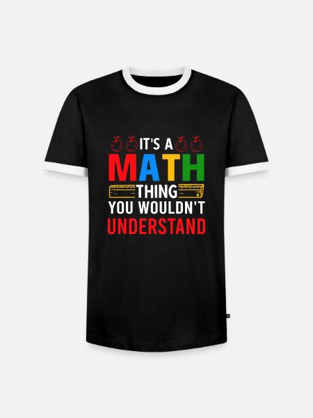 Mathematik Mathematiker Mathelehrer - Männer Kontrast-T-Shirt - Schwarz/Weiß