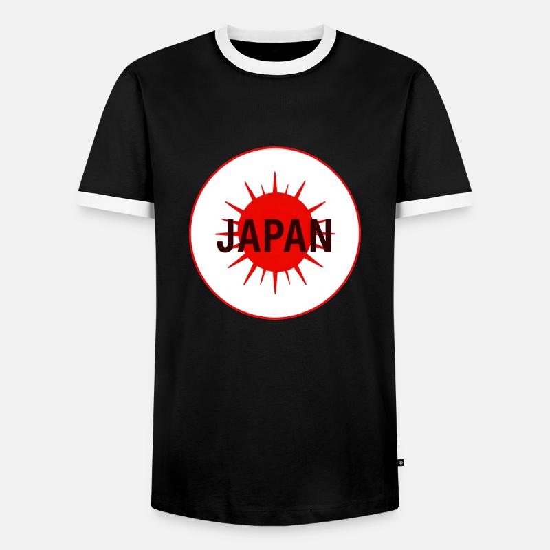 Japan Asien Geschenk Geschenkidee - Männer Kontrast-T-Shirt - Schwarz/Weiß