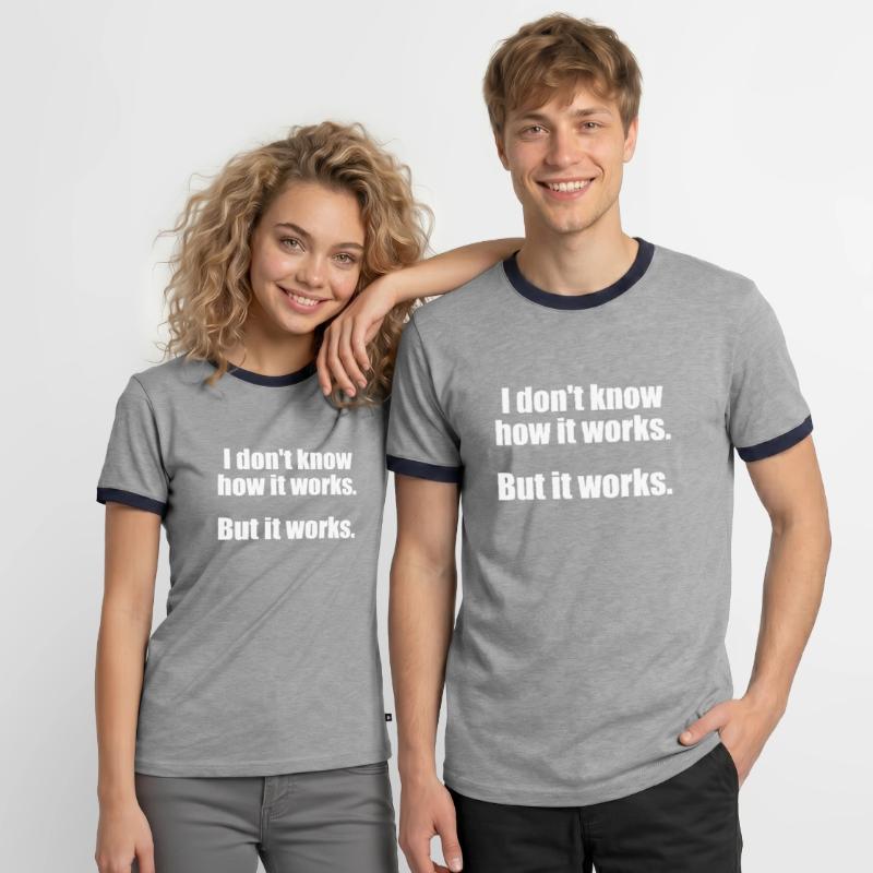 Programmierer, Software, Informatik, Developer Männer Kontrast-T-Shirt