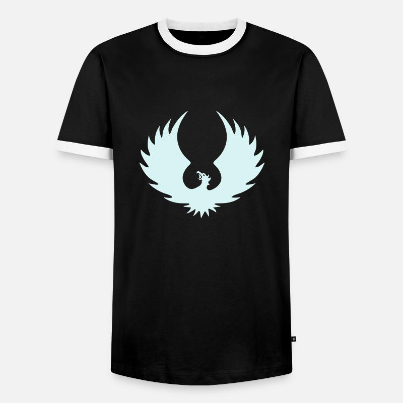 Phoenix 2 - Männer Kontrast-T-Shirt - Schwarz/Weiß