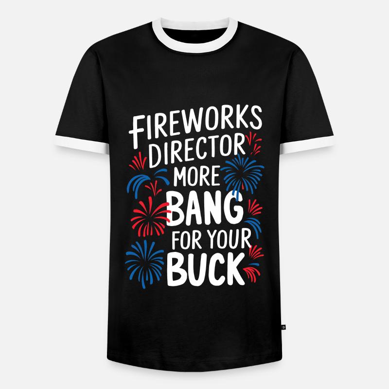 Pyrotechnics Fireworks Pyrotechnics - Men's Ringer Shirt - black/white
