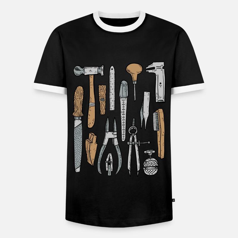 Goldsmith's Tool - Men's Ringer Shirt - black/white
