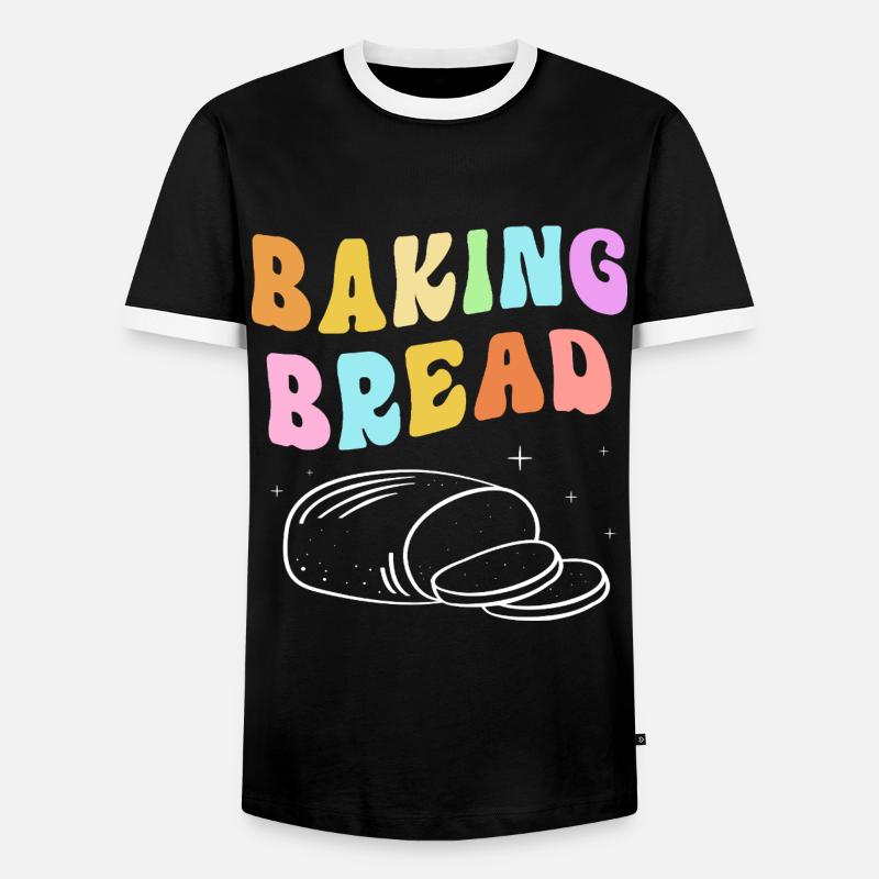 Bäcker Bäckerin Backen - Männer Kontrast-T-Shirt - Schwarz/Weiß