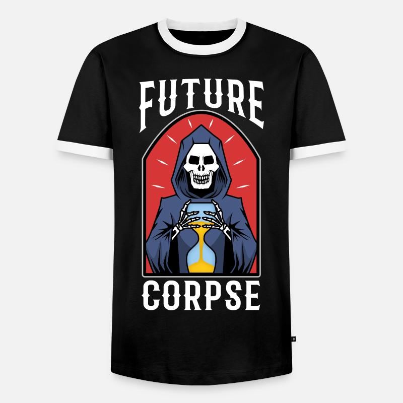 Future Corpse - Männer Kontrast-T-Shirt - Schwarz/Weiß