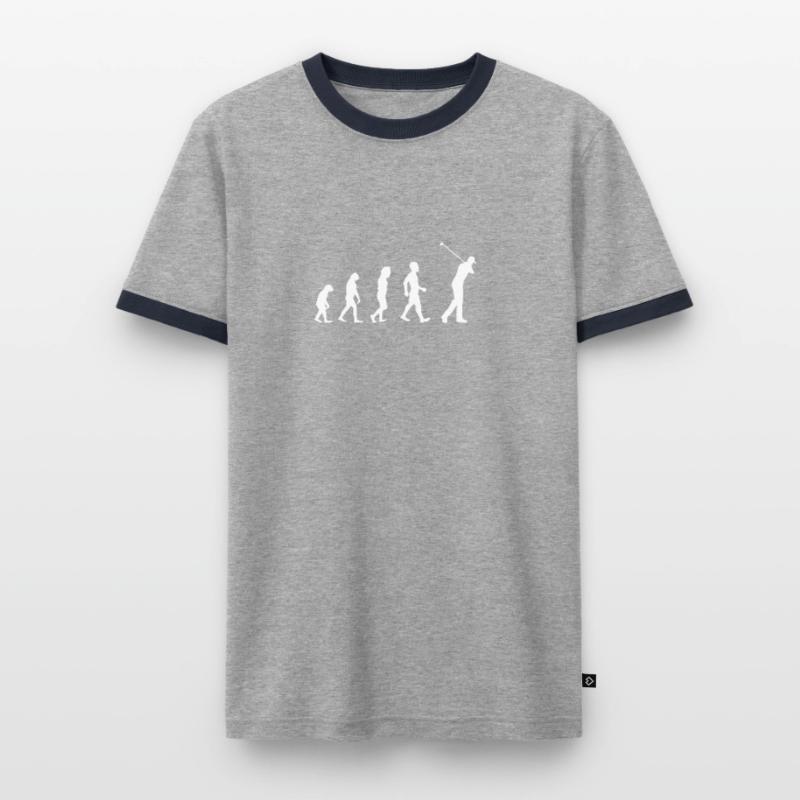 Evolution Golf - Golfer - Present - golf instruktør Herre kontrast-T-shirt