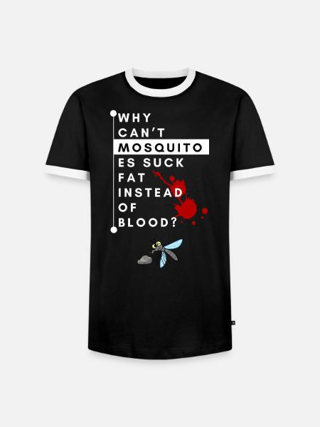 Why can't - Men's Ringer Shirt - black/white