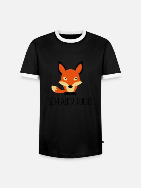 I am a cunning fox - Men's Ringer Shirt - black/white