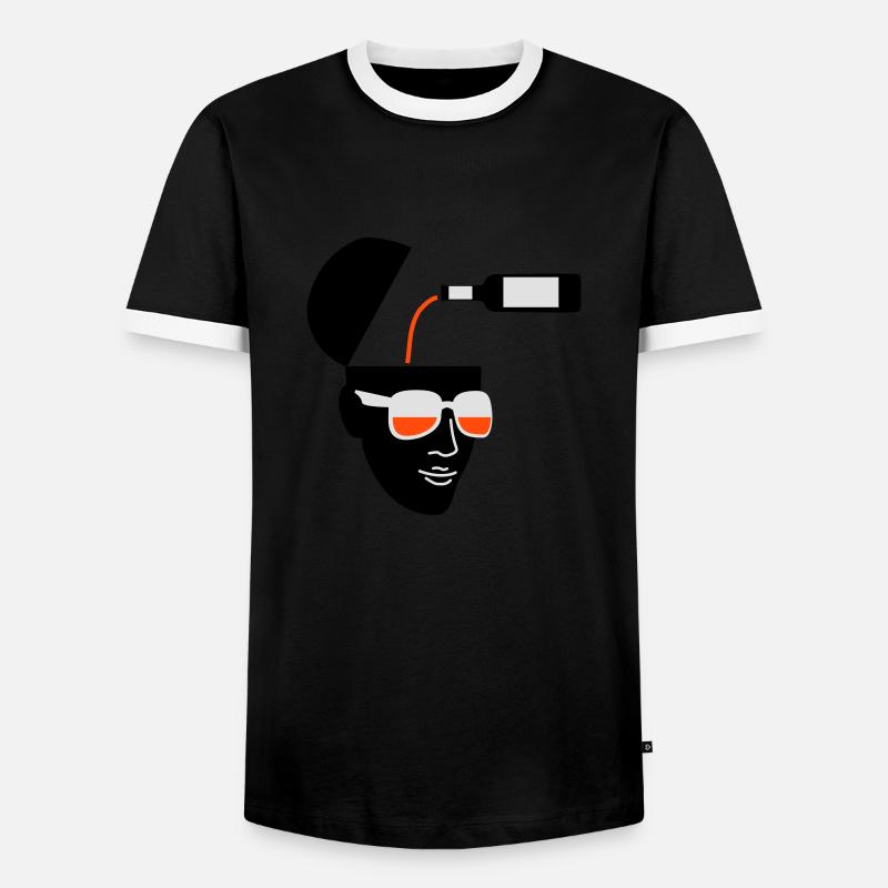 Loading - Männer Kontrast-T-Shirt - Schwarz/Weiß
