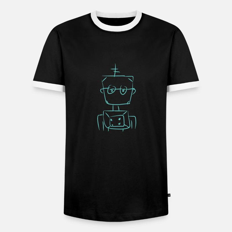 Robot Technology - Men's Ringer Shirt - black/white