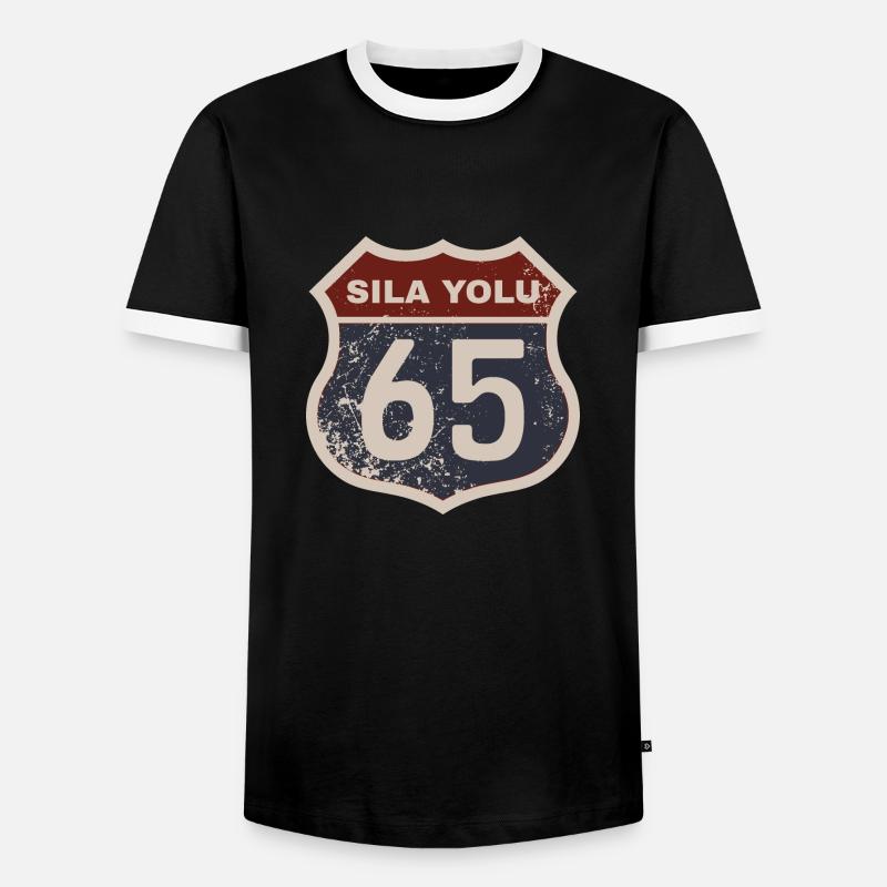 Van - Men's Ringer Shirt - black/white
