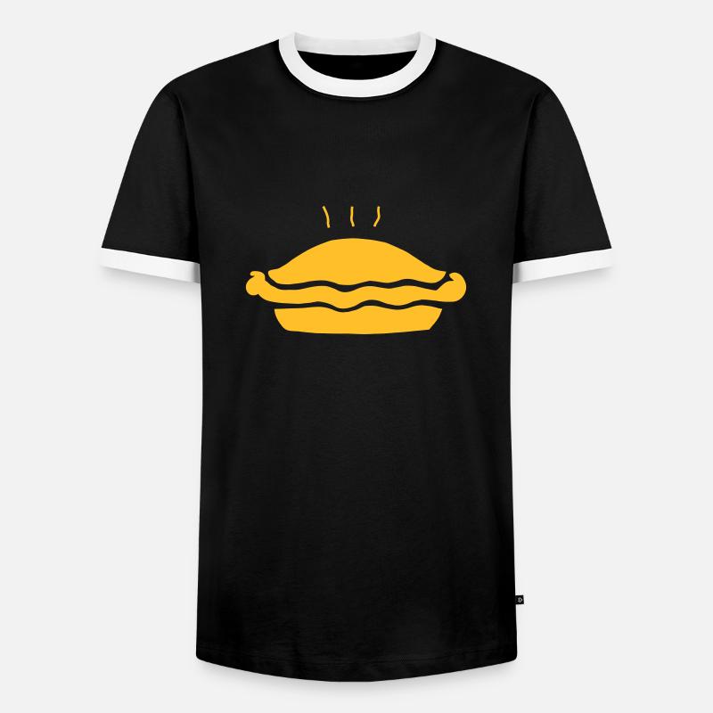 pie - Männer Kontrast-T-Shirt - Schwarz/Weiß