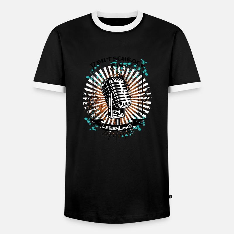 Slice6 - Männer Kontrast-T-Shirt - Schwarz/Weiß
