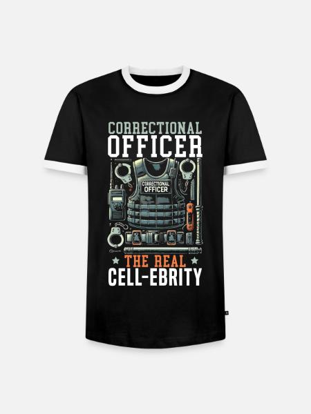 Haftgesetz Für Justizvollzugsbeamte - Männer Kontrast-T-Shirt - Schwarz/Weiß