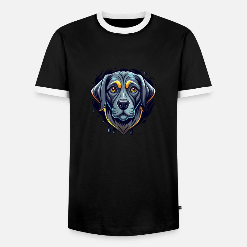 Labrador - Men's Ringer Shirt - black/white