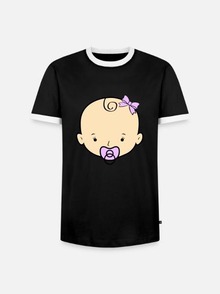 Bébé - T-shirt contrasté Homme - noir/blanc