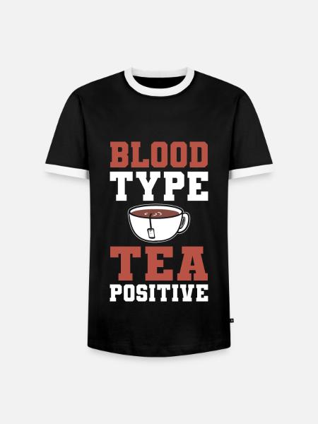 Teeliebhaber Teeserver - Männer Kontrast-T-Shirt - Schwarz/Weiß