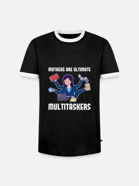 Multitasking for Mother's Day - Men's Ringer Shirt - black/white