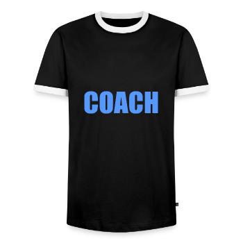 Coach - T-shirt contrasté Homme - noir/blanc - Devant - AI Model Female 172 light (172cm) & AI Model Male 178 light (178cm)