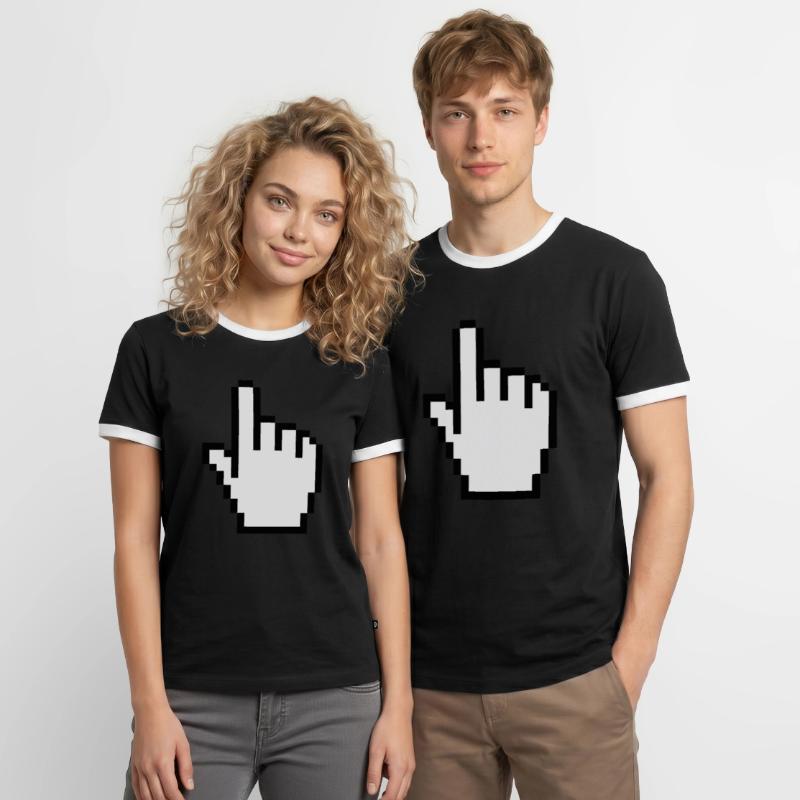 pointer / cursor Männer Kontrast-T-Shirt