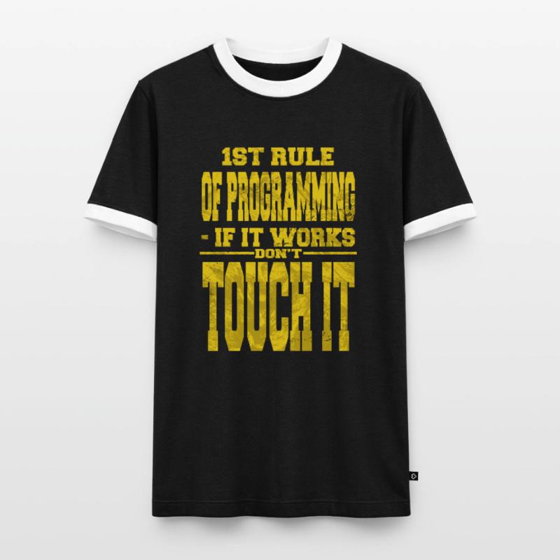 computer programming humor backend developer Men's Ringer Shirt