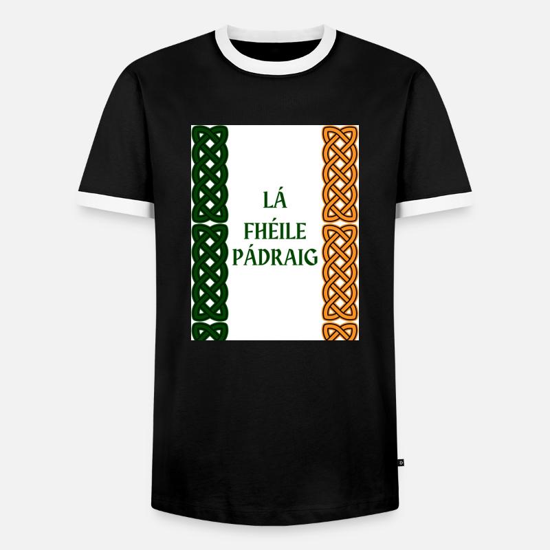 St. Patrick's Day - Männer Kontrast-T-Shirt - Schwarz/Weiß