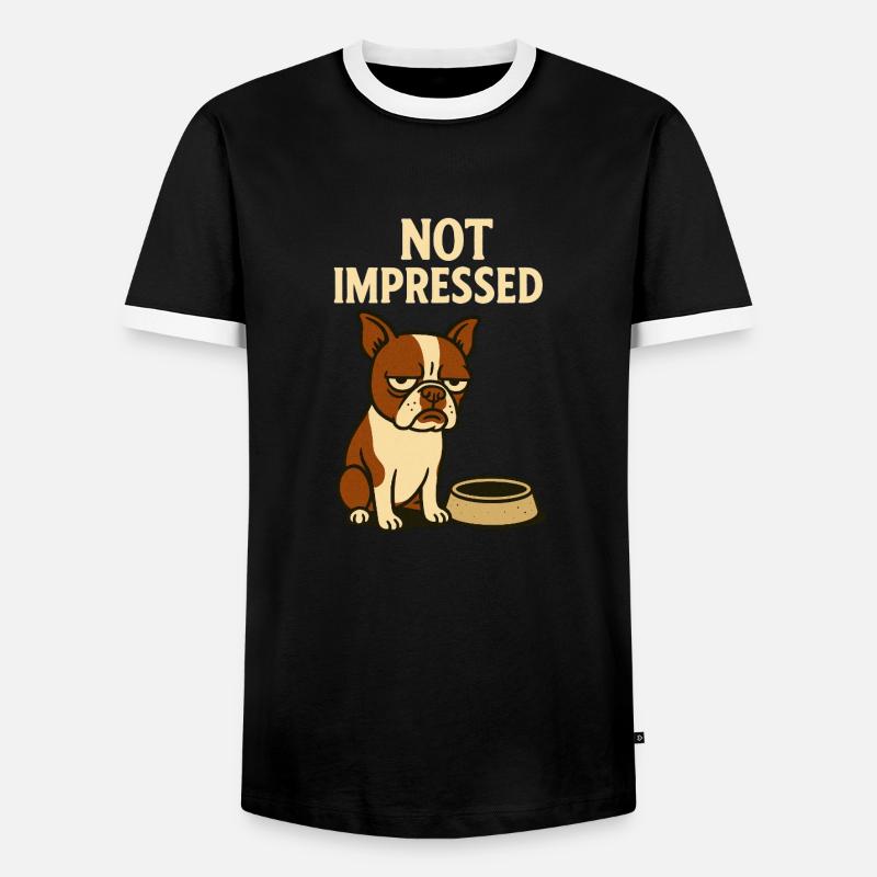 Not impressed Pablo - Männer Kontrast-T-Shirt - Schwarz/Weiß
