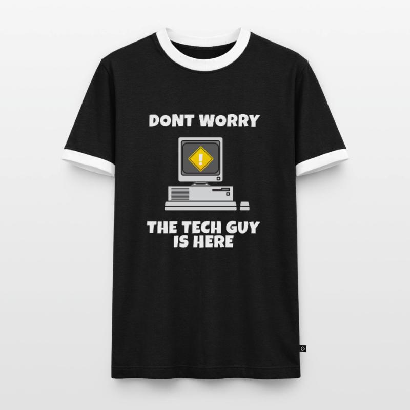 Run cmd | Computer Nerd | Webdesigner | CSS | Exe Männer Kontrast-T-Shirt