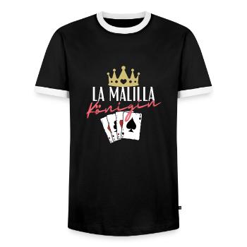 La Malilla Queen - T-shirt contrasté Homme - noir/blanc - Devant - AI Model Female 172 light (172cm) & AI Model Male 178 light (178cm)