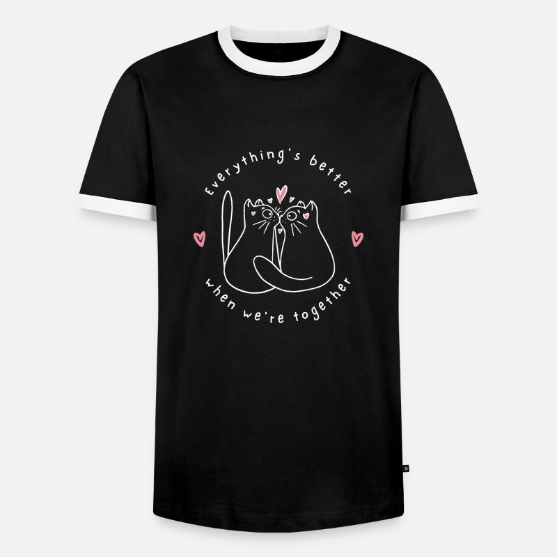 EVERYTHINGS BETTER - Männer Kontrast-T-Shirt - Schwarz/Weiß