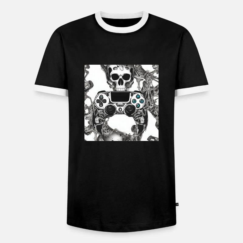 Bugi Coat 2024/01 - Men's Ringer Shirt - black/white