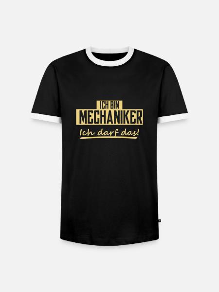 ich bin mechaniker - Männer Kontrast-T-Shirt - Schwarz/Weiß
