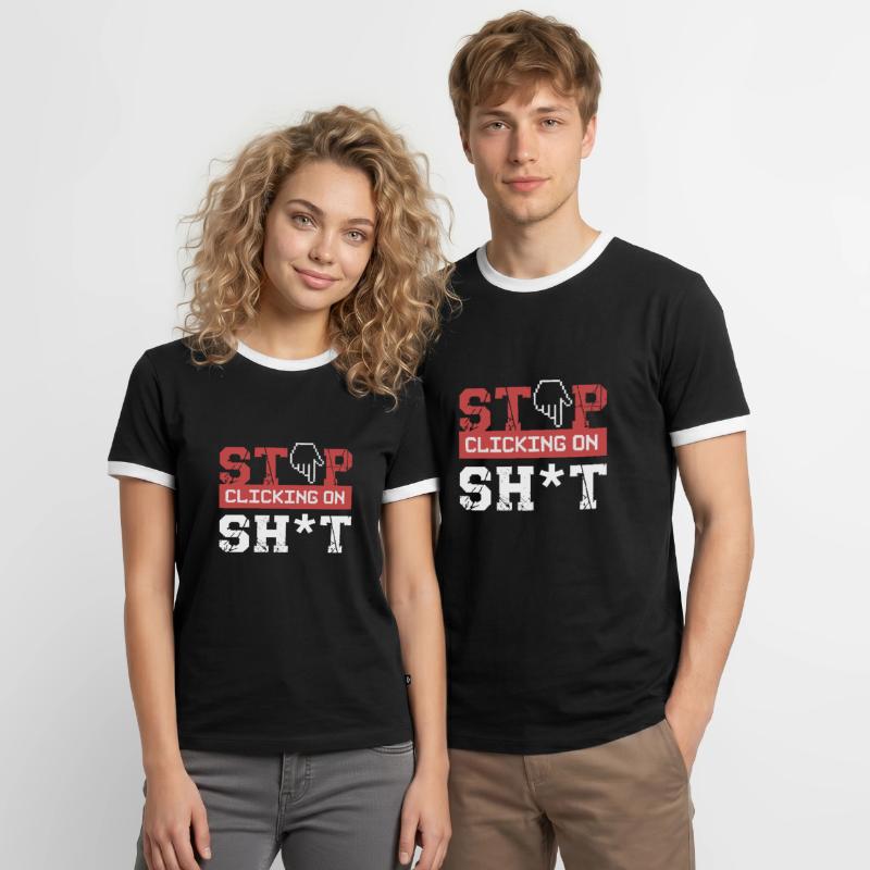 Cybersecurity Hacker Programming Gift Idea Men's Ringer Shirt