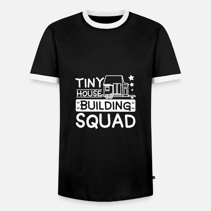 Tiny House Building Squad - Men's Ringer Shirt - black/white
