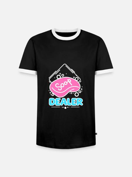 Soap making soap dealer - Männer Kontrast-T-Shirt - Schwarz/Weiß