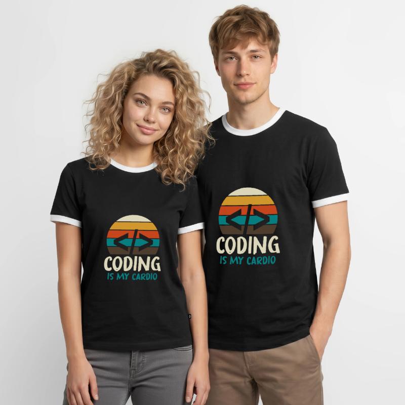 Programmeur Geek Programmeur Programmeur Informatique Codeur L T-shirt contrasté Homme
