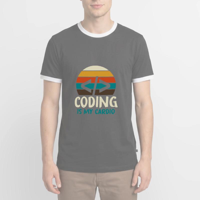 Programmeur Geek Programmeur Programmeur Informatique Codeur L T-shirt contrasté Homme