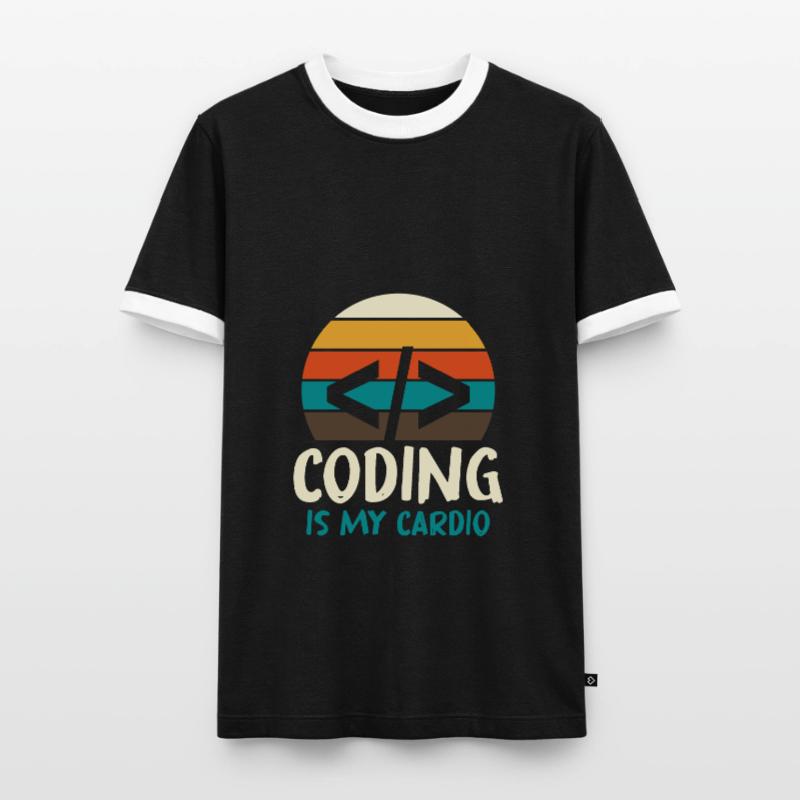 Programmeur Geek Programmeur Programmeur Informatique Codeur L T-shirt contrasté Homme