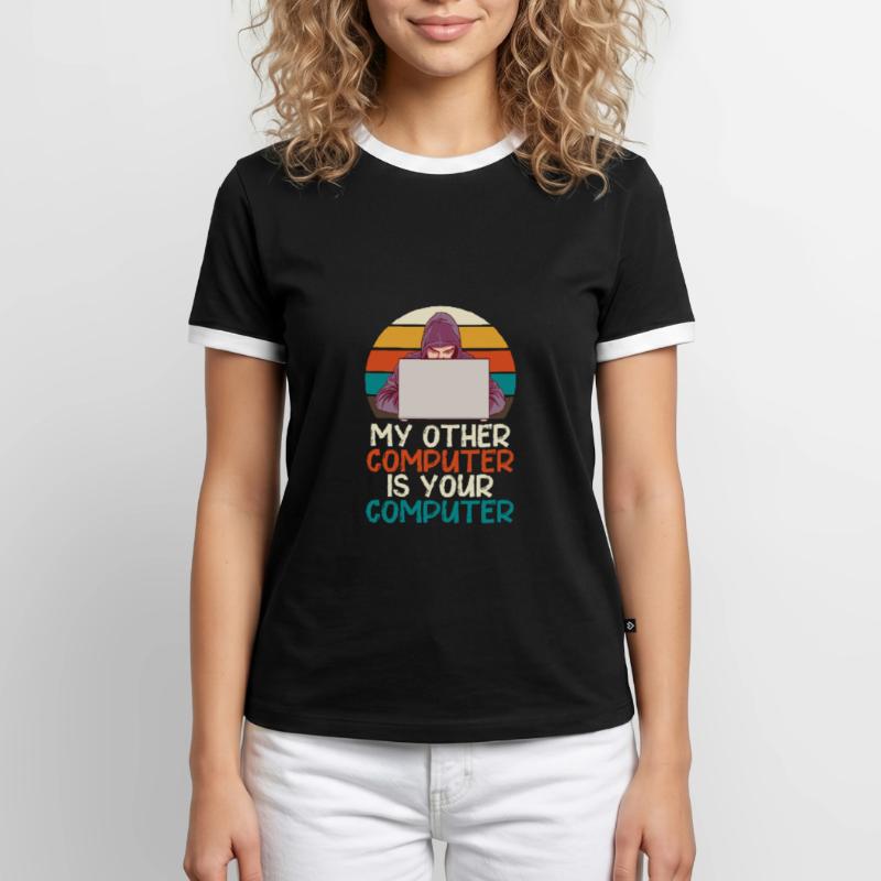Programmeur Geek Programmeur Programmeur Informatique Codeur L T-shirt contrasté Homme