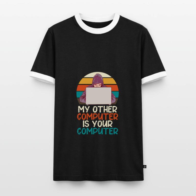 Programmeur Geek Programmeur Programmeur Informatique Codeur L T-shirt contrasté Homme