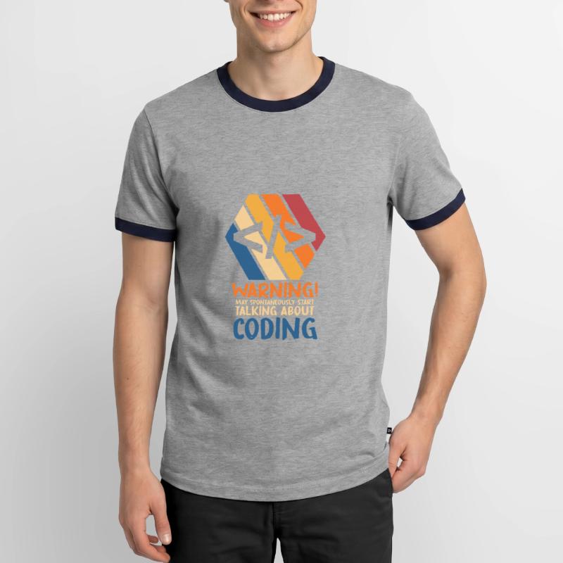 Programmer Geek Computer Programming Coder L Men's Ringer Shirt