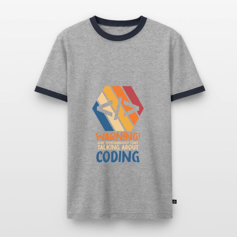 Programmer Geek Computer Programming Coder L Men's Ringer Shirt
