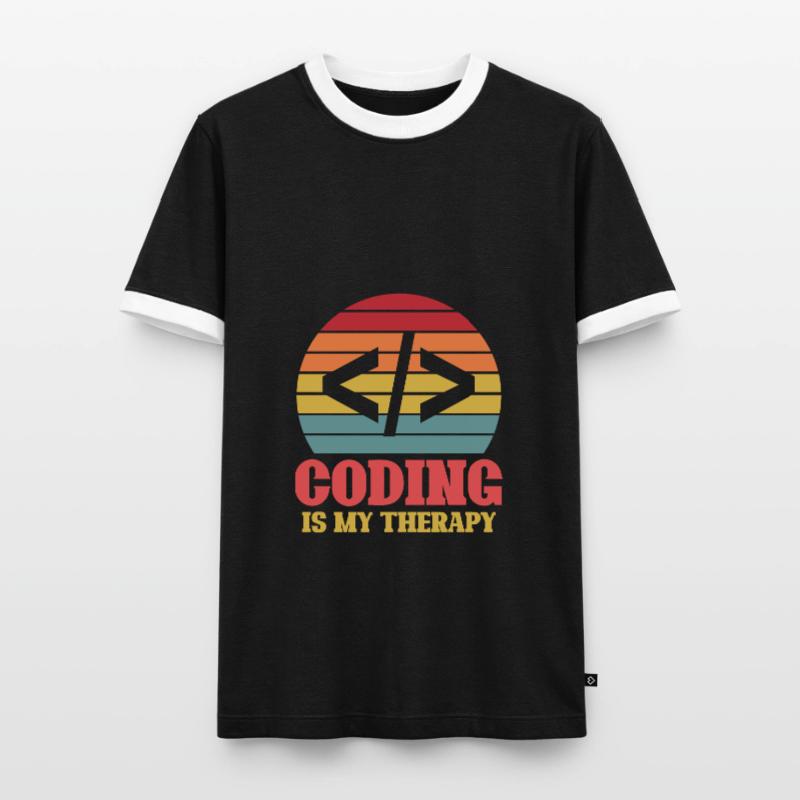 Programmer Geek Computer Programming Coder L Men's Ringer Shirt
