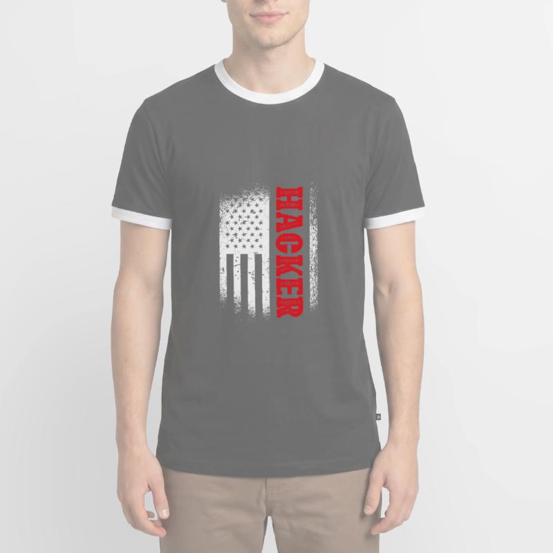 Funny Programmer Computer Geek Code Fun Love Men's Ringer Shirt