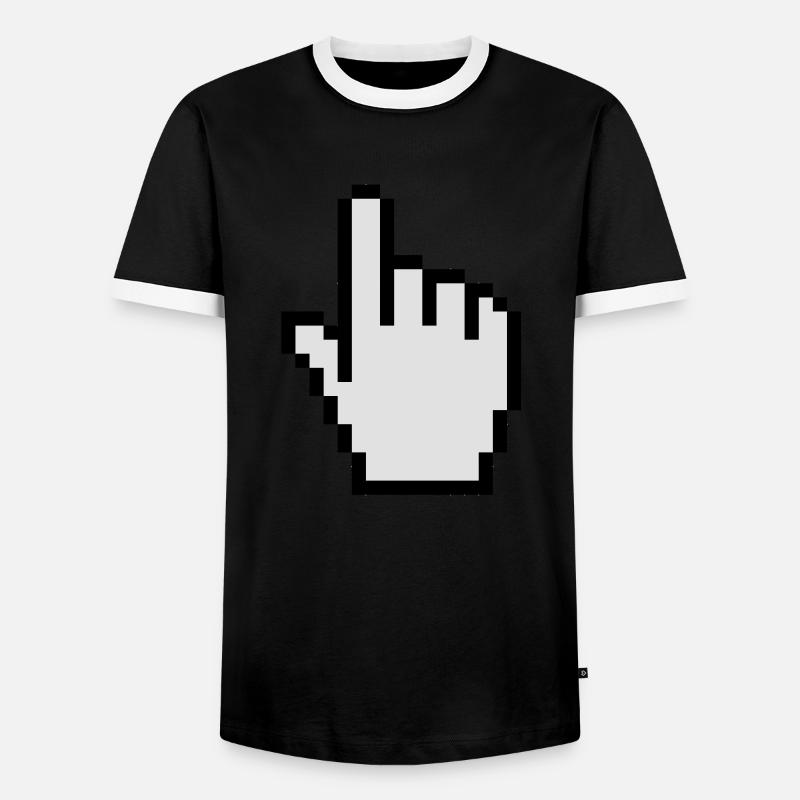 Mouse pointer - T-shirt contrasté Homme - noir/blanc