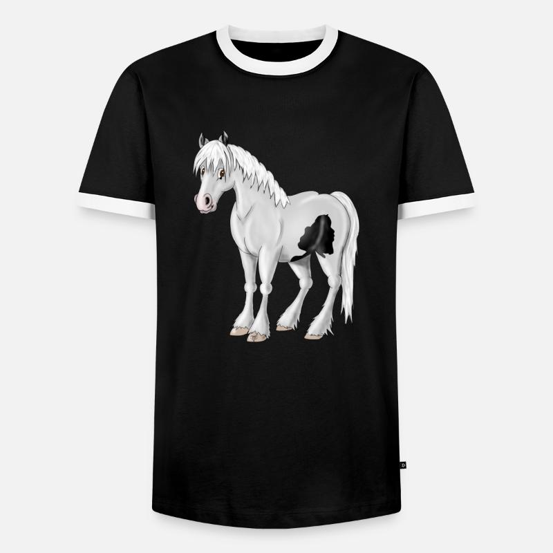 Trinker - Männer Kontrast-T-Shirt - Schwarz/Weiß