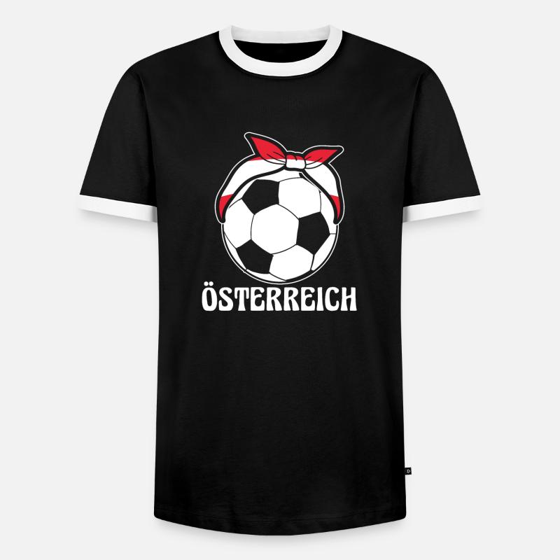 Austrians Austria - Men's Ringer Shirt - black/white
