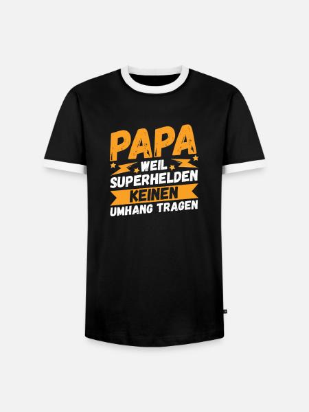 Father Dad - Men's Ringer Shirt - black/white