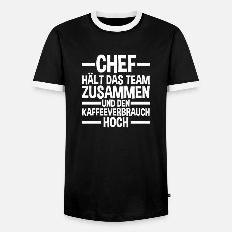 Teamleiter Chef Abschied - Männer Kontrast-T-Shirt - Schwarz/Weiß